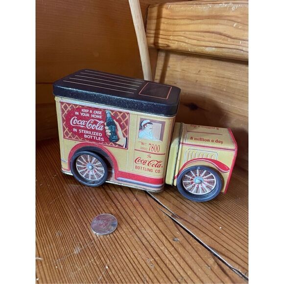 1995 Coca Cola Old-Time Delivery Tin Truck - Picture 1 of 5